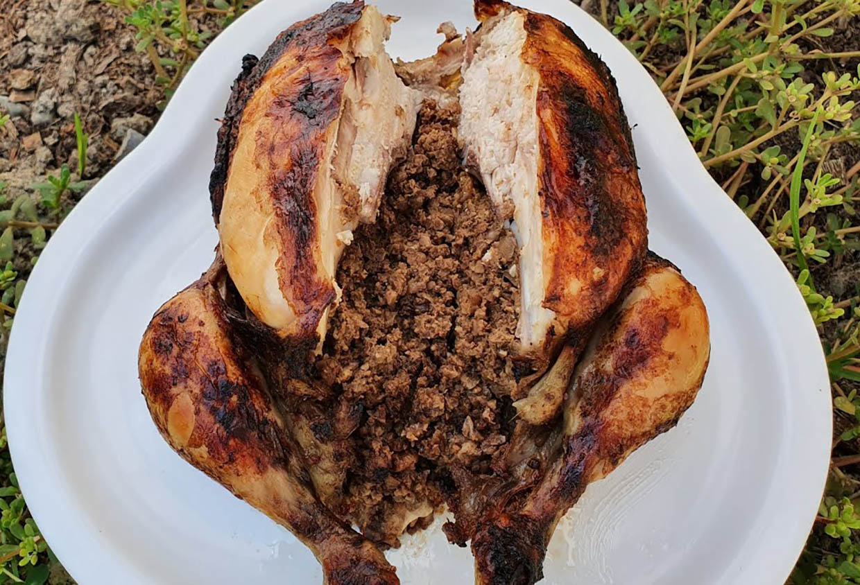 Oven Roasted Chicken With Lavangi